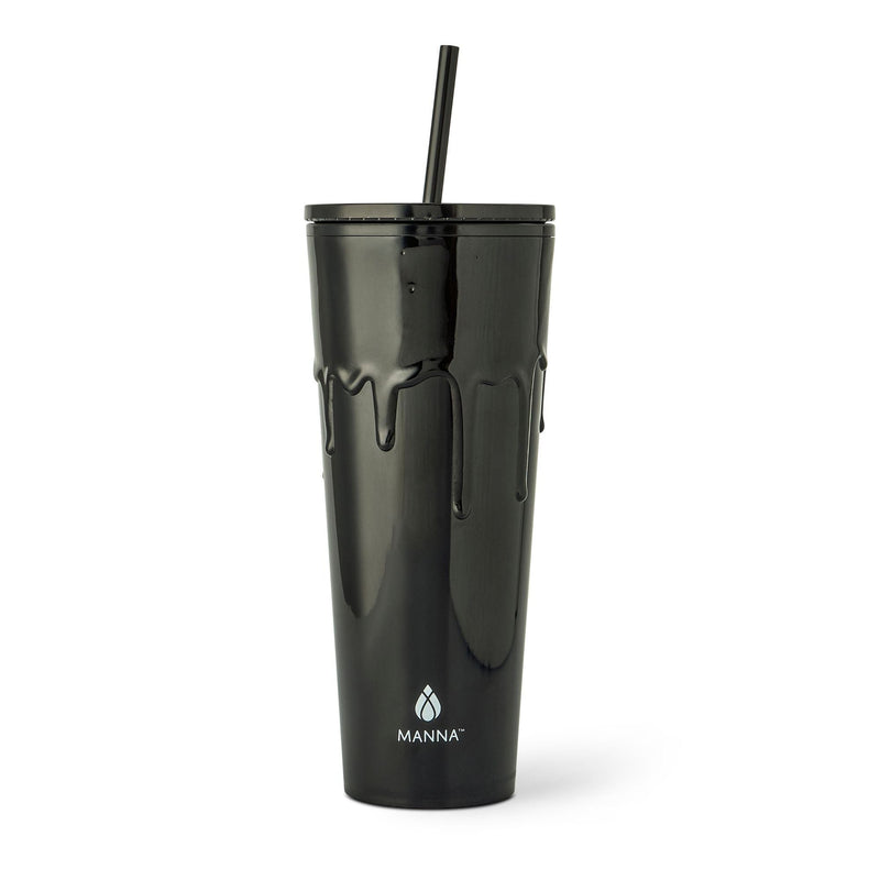 710-mL BPA-Free Black Slime Drip Textured Tumbler T0N8