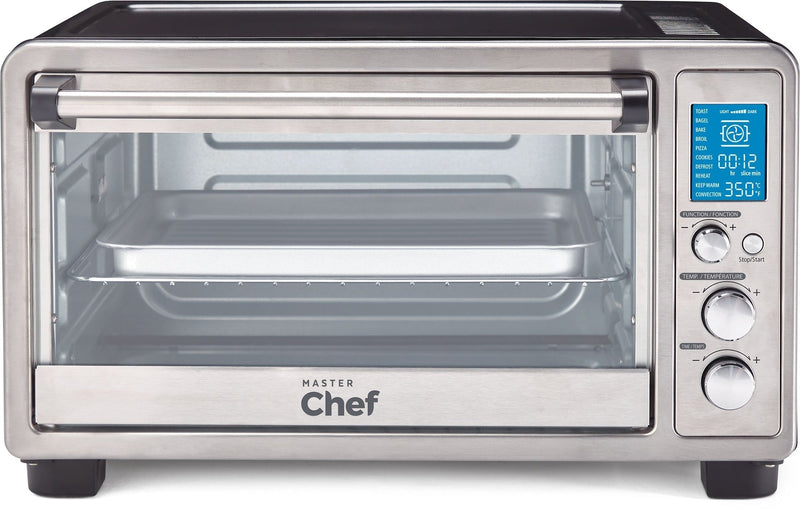 Digital Convection Toaster Oven with 10 Functions, Stainless Steel, 6-Slices L5S6