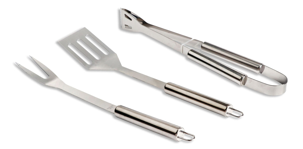 Stainless Steel Outdoor BBQ Grill Accessories Tools Set, 3-pc T7S9 - product image 1