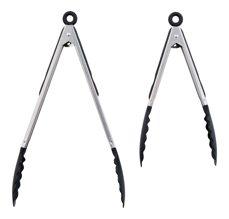 Stainless Steel Tong Set with Nylon Heads, 2-pc N1O8