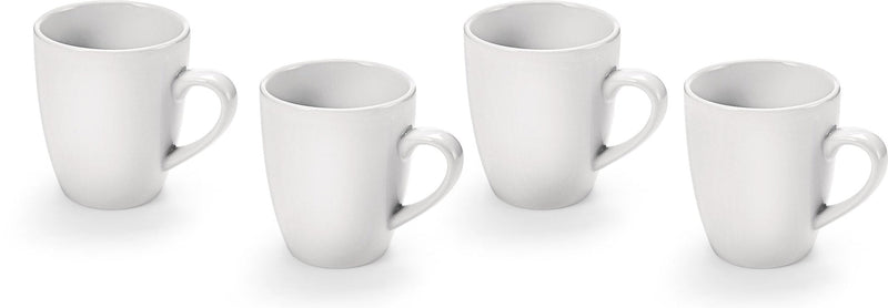 Stoneware Mug Set, 12-oz, Dishwasher and Microwave Safe, 4-pc A5E3