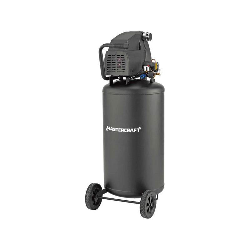 26-Gallon Oil-Free Portable Vertical Air Compressor, Matte Black, 135 PSI, 1.8HP Q2N7