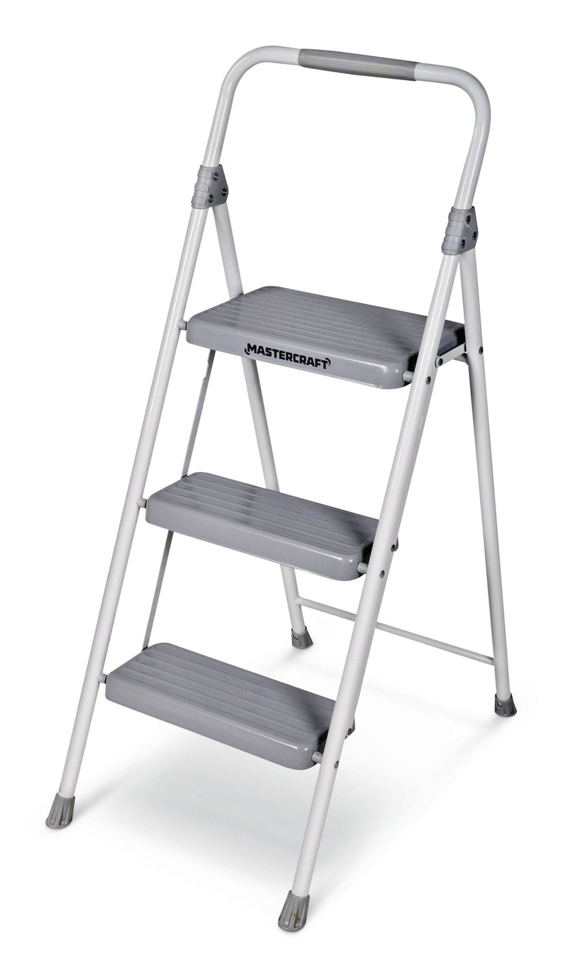 3-Step Metal Folding Step Stool, 225-lb, 3.2 ft K8W8
