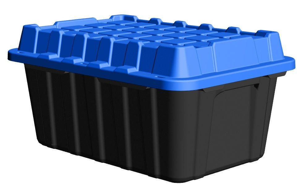 Heavy-Duty Polypropylene Tote with Domed Lid, 88-L Q7W0 - product image 2