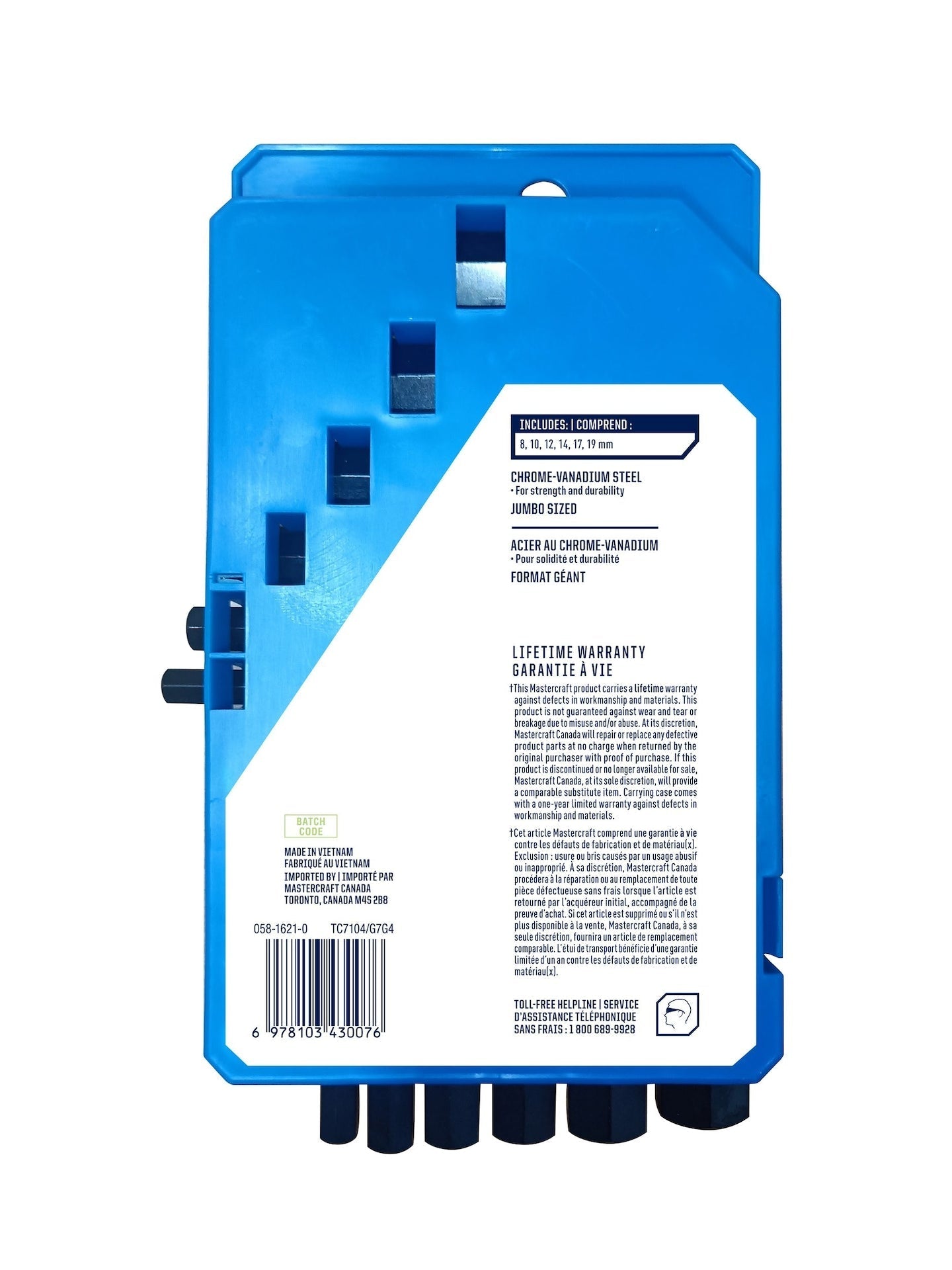 Jumbo Hex Key Set/Allen Wrench Set, Metric, High Quality Cr-V Steel, 6-pc G3P1 - product image 4