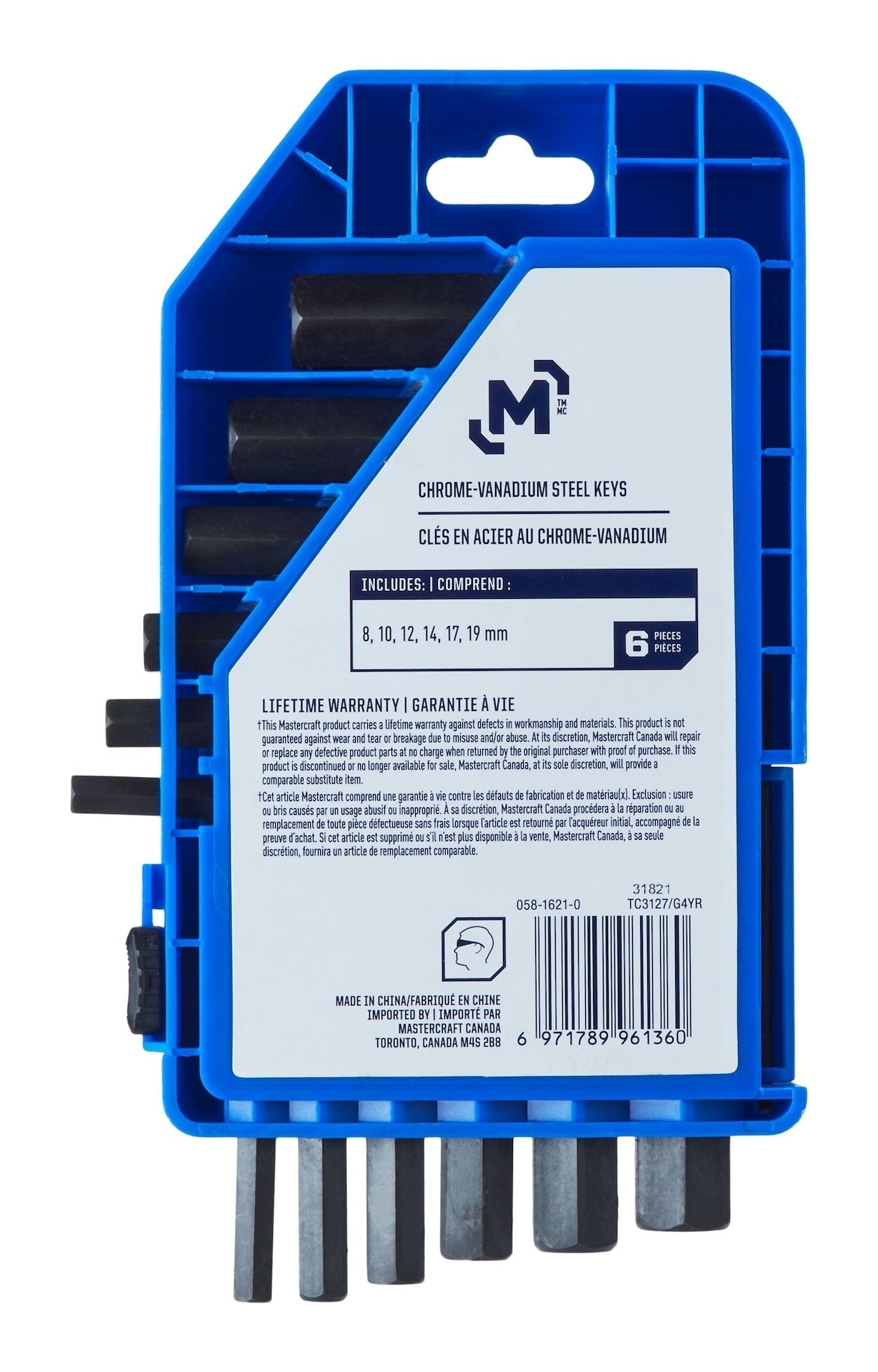 Jumbo Hex Key Set/Allen Wrench Set, Metric, High Quality Cr-V Steel, 6-pc G3P1 - product image 5