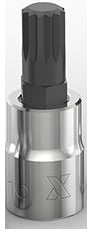 3/8-in Drive Triple Square Socket, Hex Bit D4D4