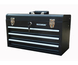 Portable Metal Tool Box with 3 Drawers, Black, 21-in L5U3 - product image 1