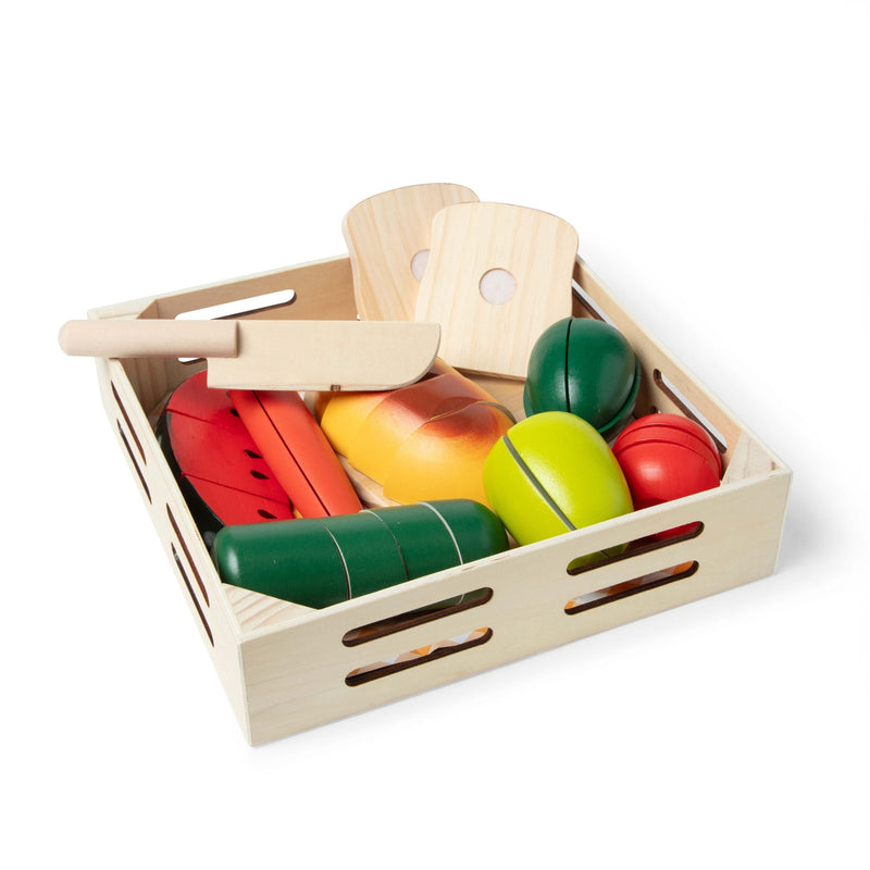 Wooden Cutting Food Playset, Ages 3+ D5V5