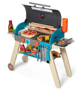 Wooden Deluxe Barbecue Grill, Smoker and Pizza Oven Playset, Ages 3+ J2P5 - product image 1