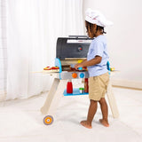 Wooden Deluxe Barbecue Grill, Smoker and Pizza Oven Playset, Ages 3+ J2P5 - product image 4