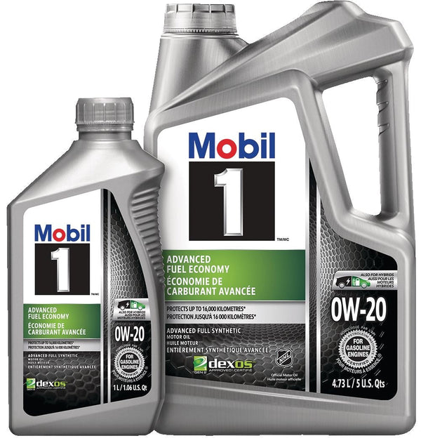 1 Advanced Fuel Economy 0W20 Synthetic Engine/Motor Oil Set, 4.73-L + 1-L M0I0