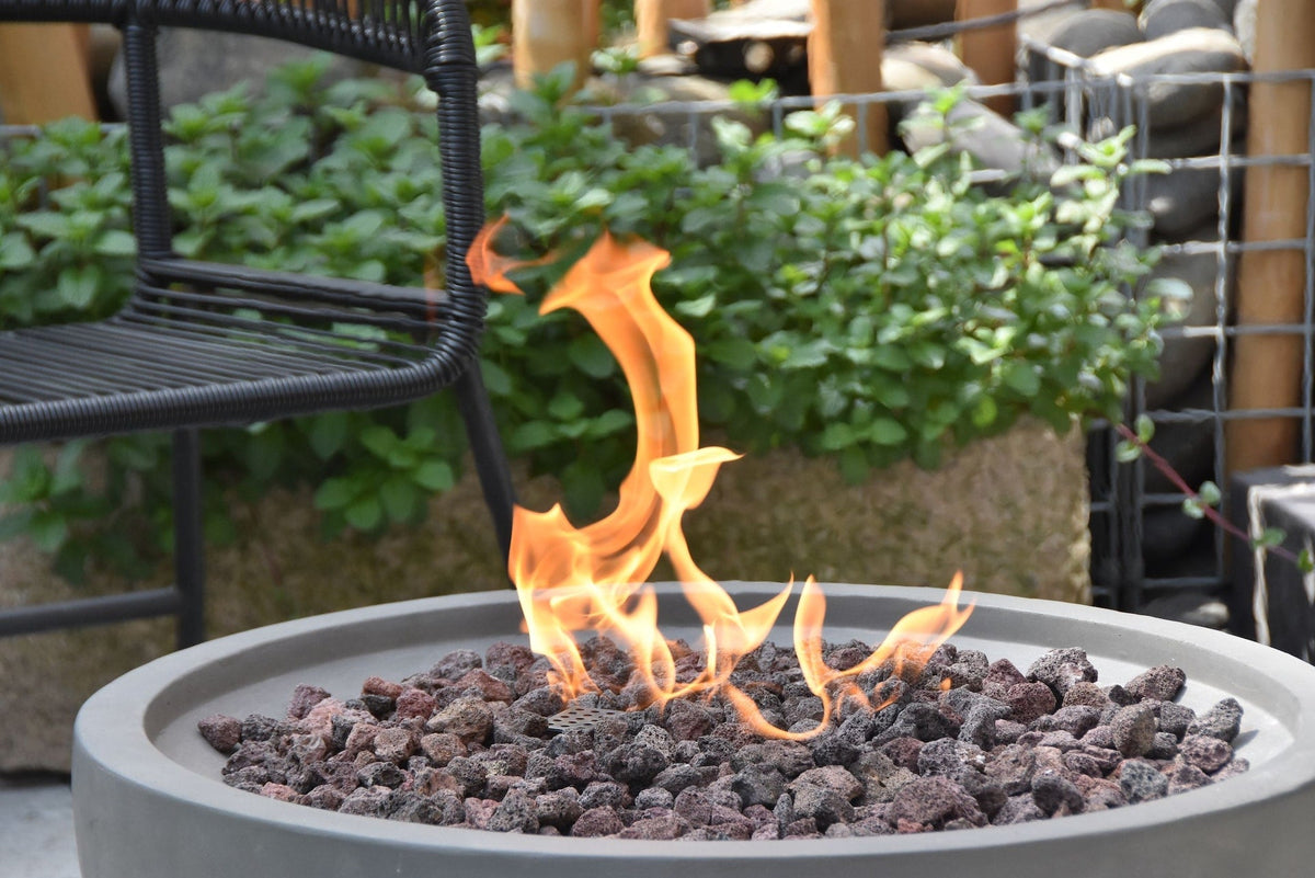 Nantucket Round Propane-Fueled Fire Bowl with Lava Rock & Canvas Cover, 40,000 BTUs, 14-in P7G5 - product image 2