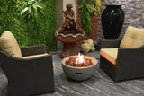 Nantucket Round Propane-Fueled Fire Bowl with Lava Rock & Canvas Cover, 40,000 BTUs, 14-in P7G5 - product image 3