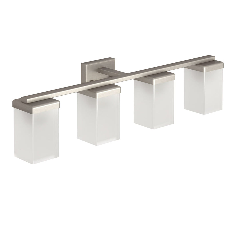 90-Degree Vanity Lighting Fixture, Brushed Nickel, 4-L R9T7
