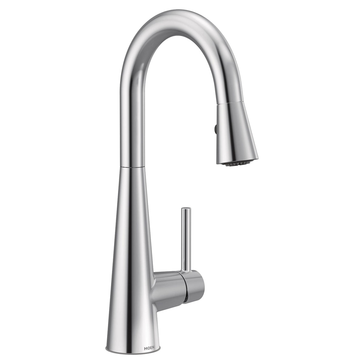 Sleek Single Handle High Arc Pull Down Kitchen Faucet with Power Clean, Chrome R8T6 - product image 1