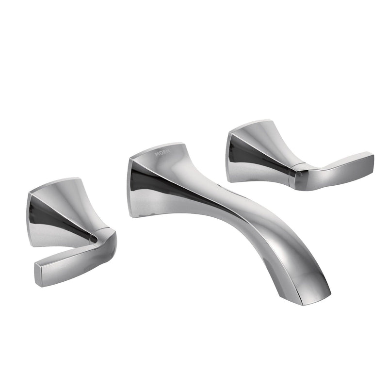 Voss Two-Handle Wall Mount Bathroom Faucet Trim Kit (Valve Required), Chrome S7P5