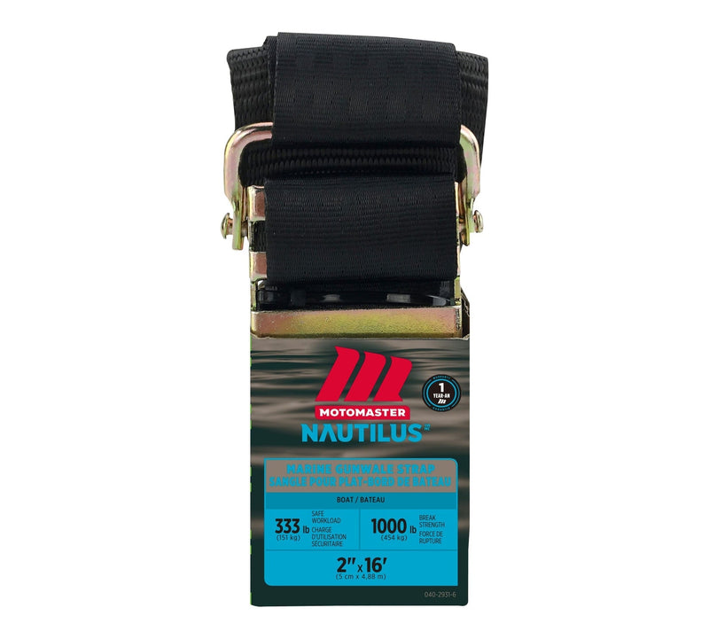 1,000-lb Marine Gunwale Strap, Fully Adjustable, 2-in x 16-ft R2U3