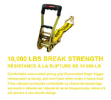 10,000-lb Ratchet Tie Down Strap, Abrasion Resistant, 2-in x 27-ft R1N7 - product image 4