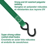 1,500-lb Ratchet Tie Down, with Padded D-Handle, 1-in x 14-ft, 4-pk, Green I1I1 - product image 6