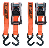 3,000-lb Heavy-Duty Ratchet Tie Down Straps, with Power Grip Padded Handles, 1.25-in x 10-ft, 2-pk Z7Z4 - product image 3