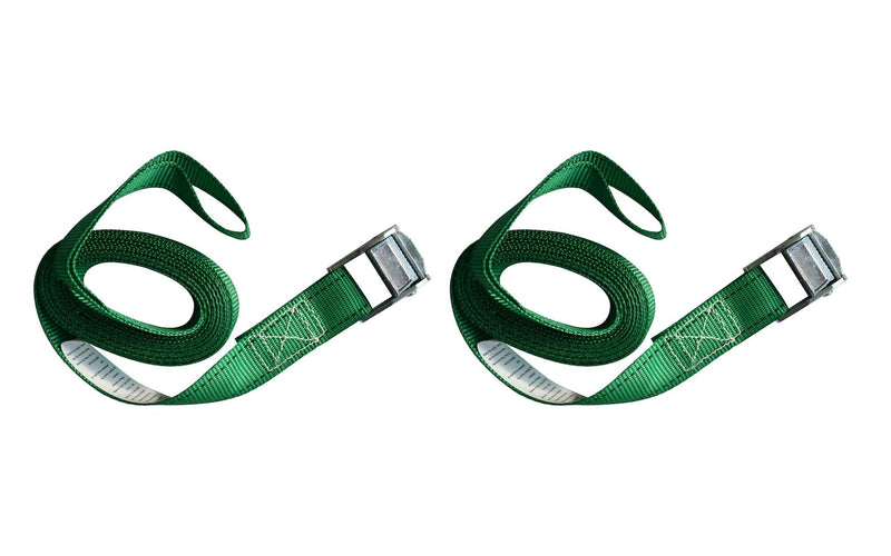 450-lb Light Duty Lashing Straps with Cam Buckle Clasps, Weatherproof, 1-in x 12-ft, 2-pk B0K9