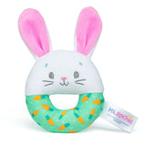 Rachel, Hop Little Bunnies Soft Rattle Toy, Baby Teething Toys with Plush Bunny Cover, Toddler Toys A3I8 - product image 1