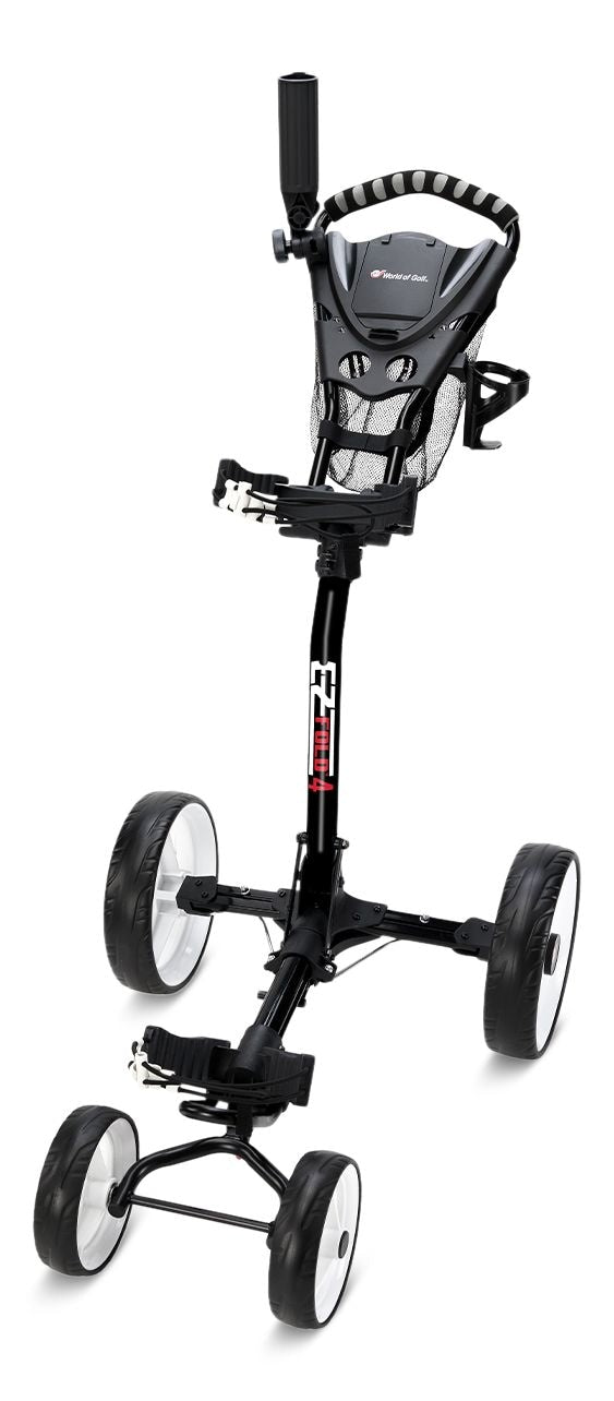 EZ Fold 4 Wheel Golf Cart, 4WD, Collapsible, Black J0S0 - product image 1