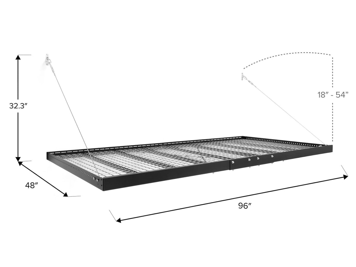 Pro Series Wall Mounted Heavy-Duty Steel Shelf, 600-lb Capacity, 4-ft x 8-ft L0Q5 - product image 4