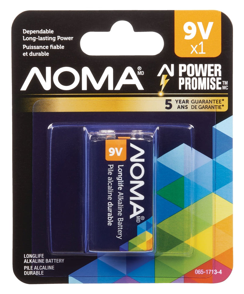 1-pk 9V / 9 Volt Alkaline Battery, Long Lasting, All Purpose O2V3