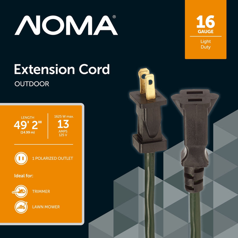 16/2 Outdoor Extension Cord, Flexible, 1 Outlet, Green A2Z8