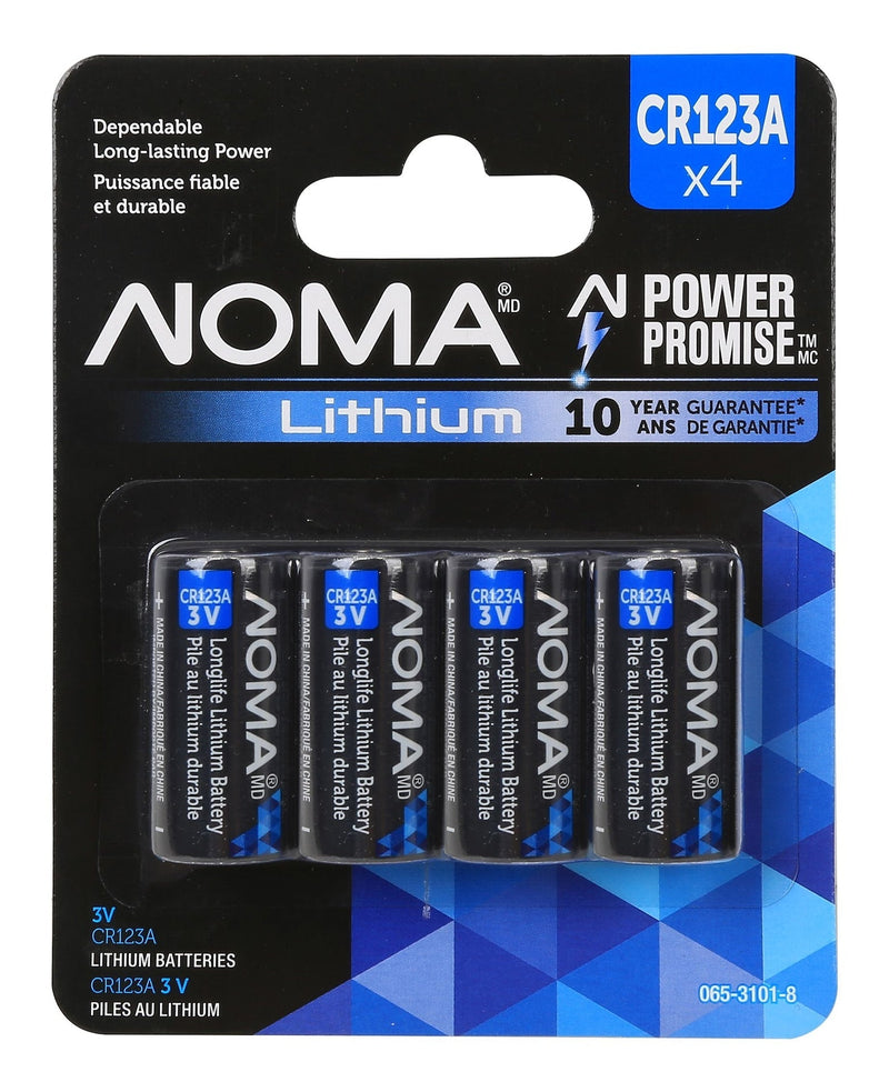 4-pk CR123 3V / 3 Volt Lithium Photo Batteries, Long Lasting E5E7
