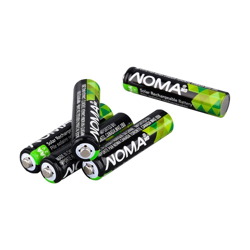 AAA Ni-MH 300mAh Rechargeable Batteries for Solar Lights, 1.2V, 4-pk N3N9