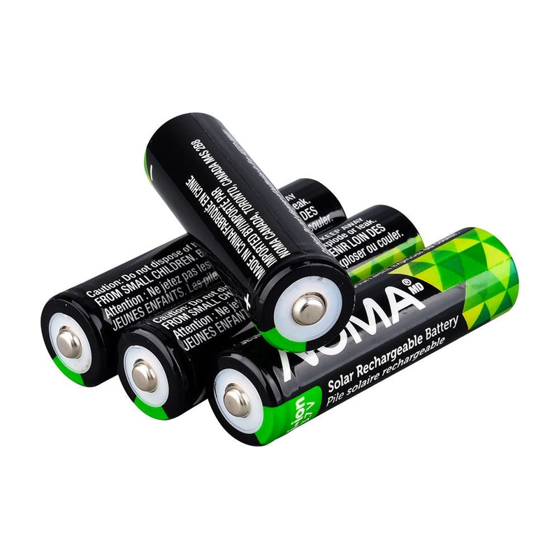 Li-ion 18650 2000mAh Rechargeable Batteries for Solar & Outdoor Lighting, 3.7V, 4-pk D0P2