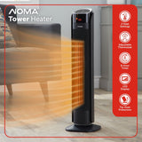 Oscillating Tower Ceramic Heater withRemote Control & Thermostat, 1500W, Black, 30-in F8Q1 - product image 5