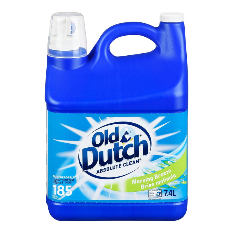Dutch Absolute Clean Liquid Laundry Detergent, Morning Breeze Scent, 185-Load, 7.4-L M1T9