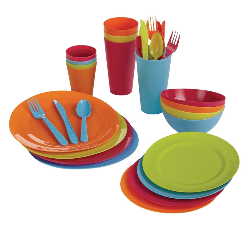 Acrylic Colourful Dinner Set, 33-pc J1J5