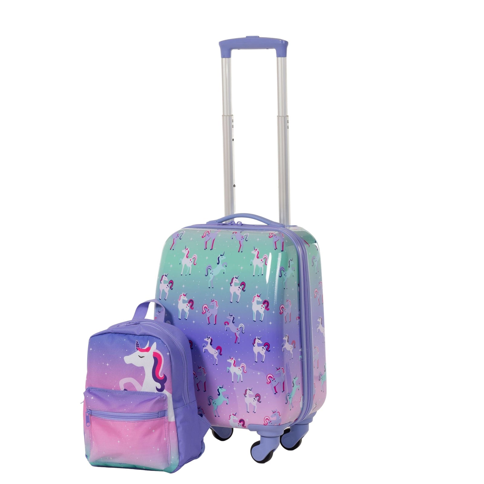 Kids Unicorn Hardside Luggage, 2-pc, Hardside Spinner Luggage, 23-in, Hardside Carry-On Spinner Flex Travel Suitcase,... J9Q7 - product image 4