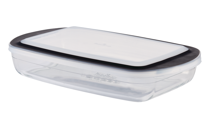 Glass Rectangular Baking Dish with Lid, 3.8-qt Y7Y7
