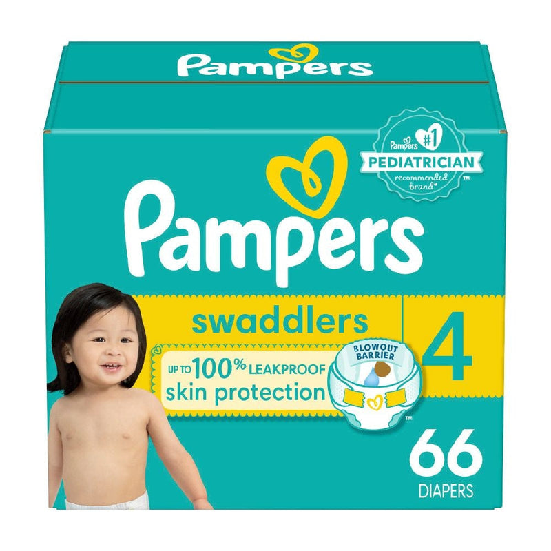 Swaddler Size 4 Leak-Free Baby Diapers, 66-pc X2Q8
