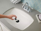 Matlock Single Handle High Arc Single Hole 4-in Centreset Bathroom Sink Faucet, Push & Seal Drain, Matte Black G7P5 - product image 5