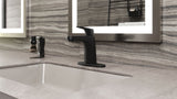 Matlock Single Handle High Arc Single Hole 4-in Centreset Bathroom Sink Faucet, Push & Seal Drain, Matte Black G7P5 - product image 7