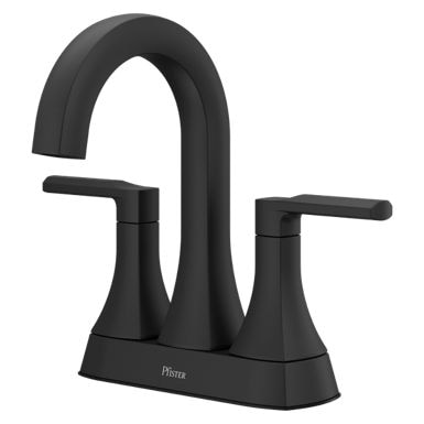Vaneri 4-in Centreset Bath Faucet, Matte Black I5O4