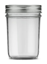 Mason Smooth Design Regular Mouth Glass Jar with Lid & Band, 8-oz, 12-pk D6L5 - product image 1