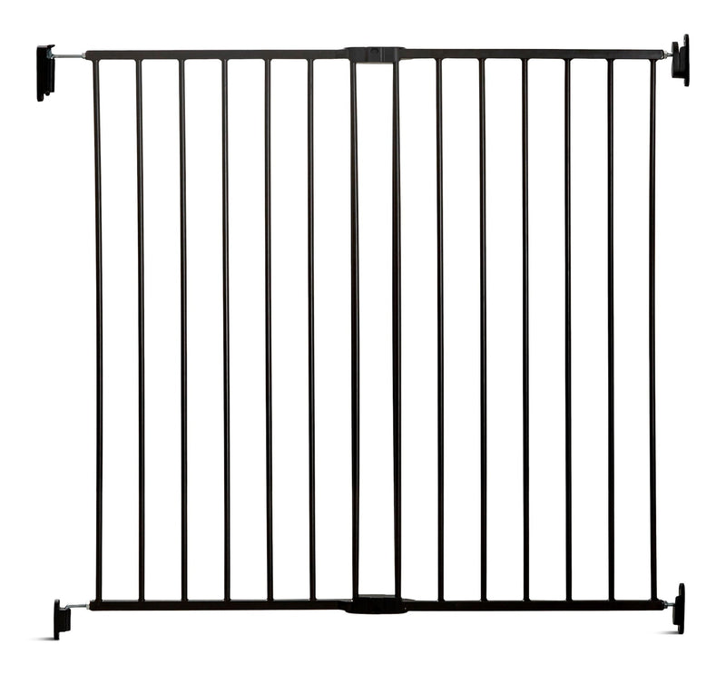 Top-of-Stairs Baby Gate, Black P4I5