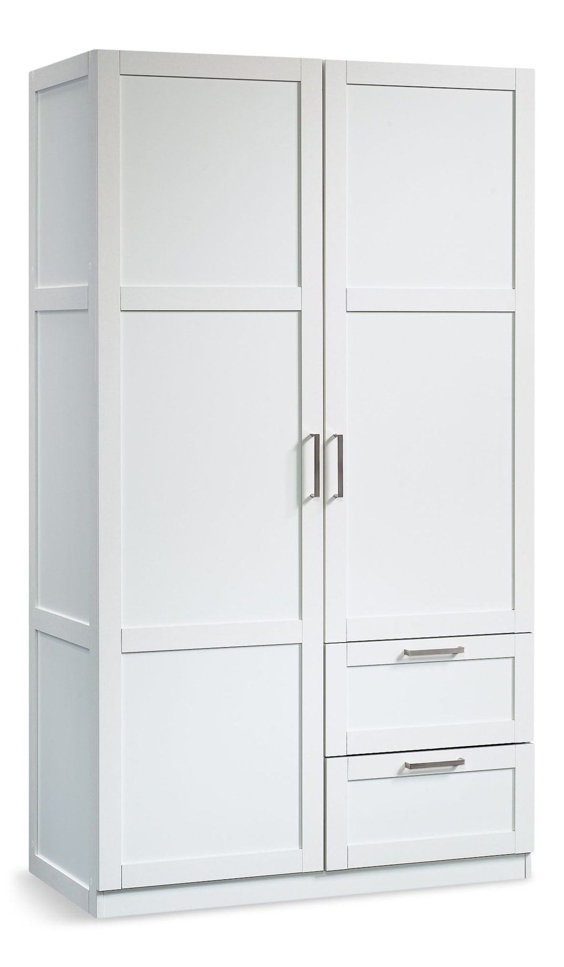 2 Door 2 Drawer Wardrobe, White W9W0 - product image 1