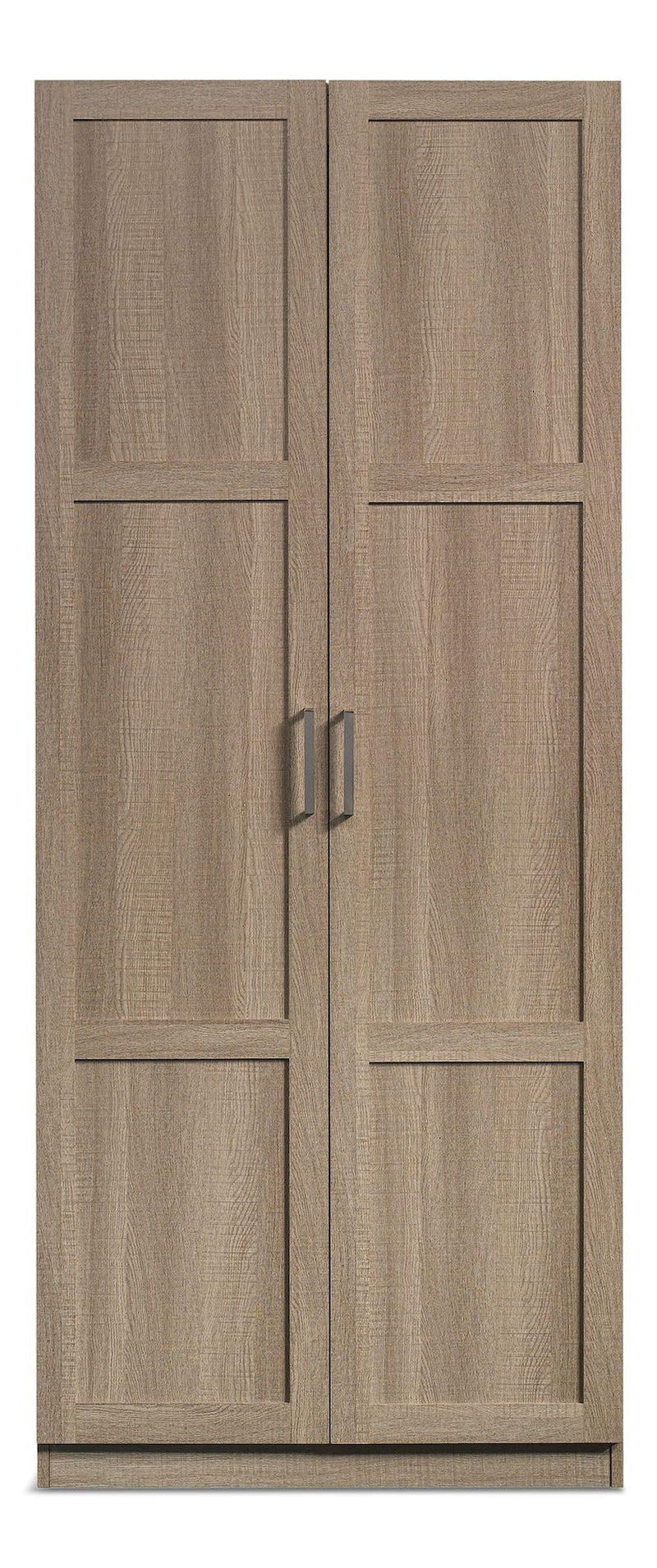 2-Door Storage Cabinet With Adjustable Shelves, Oak Finish U4X4