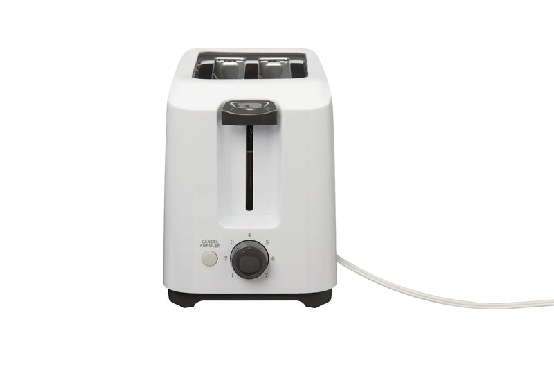é 2-Slice Toaster, White, Removable Crumb Tray G8V1