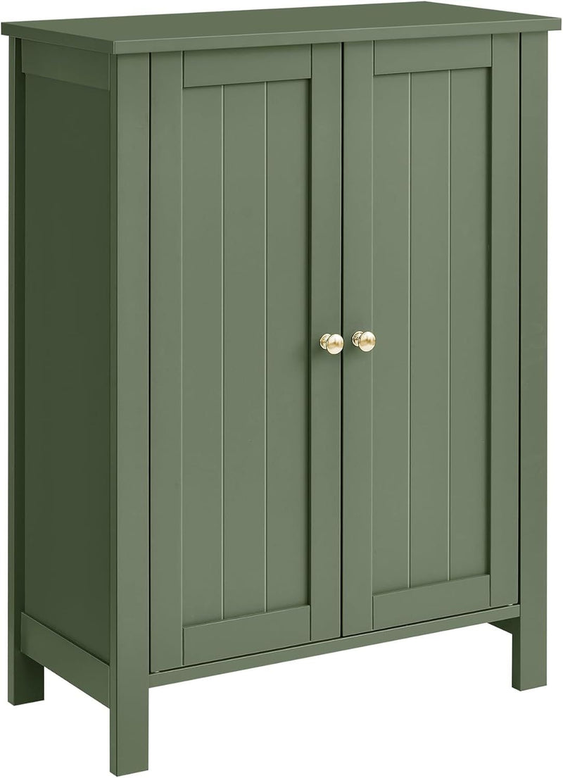 Home 2-Door Forest Green Storage Cabinet with 2 Adjustable Shelves A1I4