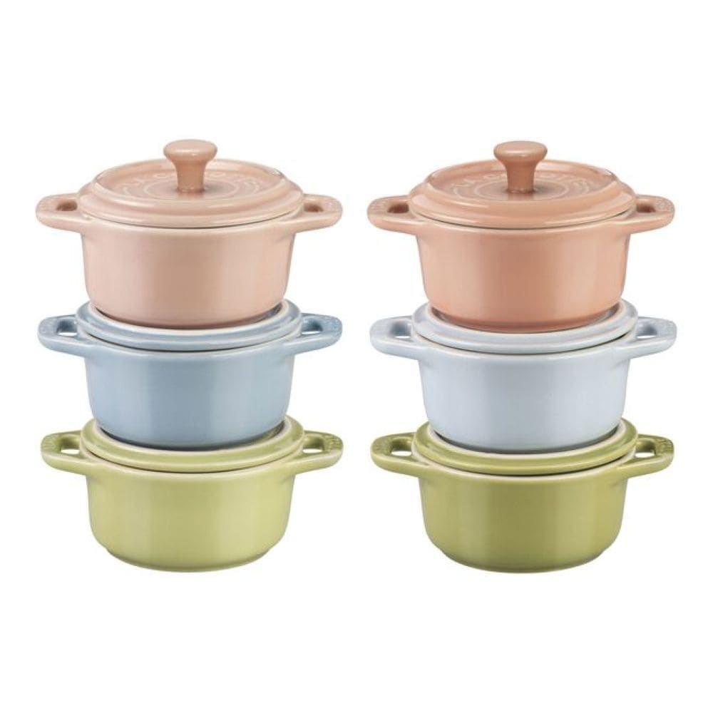 Non-Stick Ceramic Mini Macaron Cocotte Set, 6-pc M7J3 - product image 1
